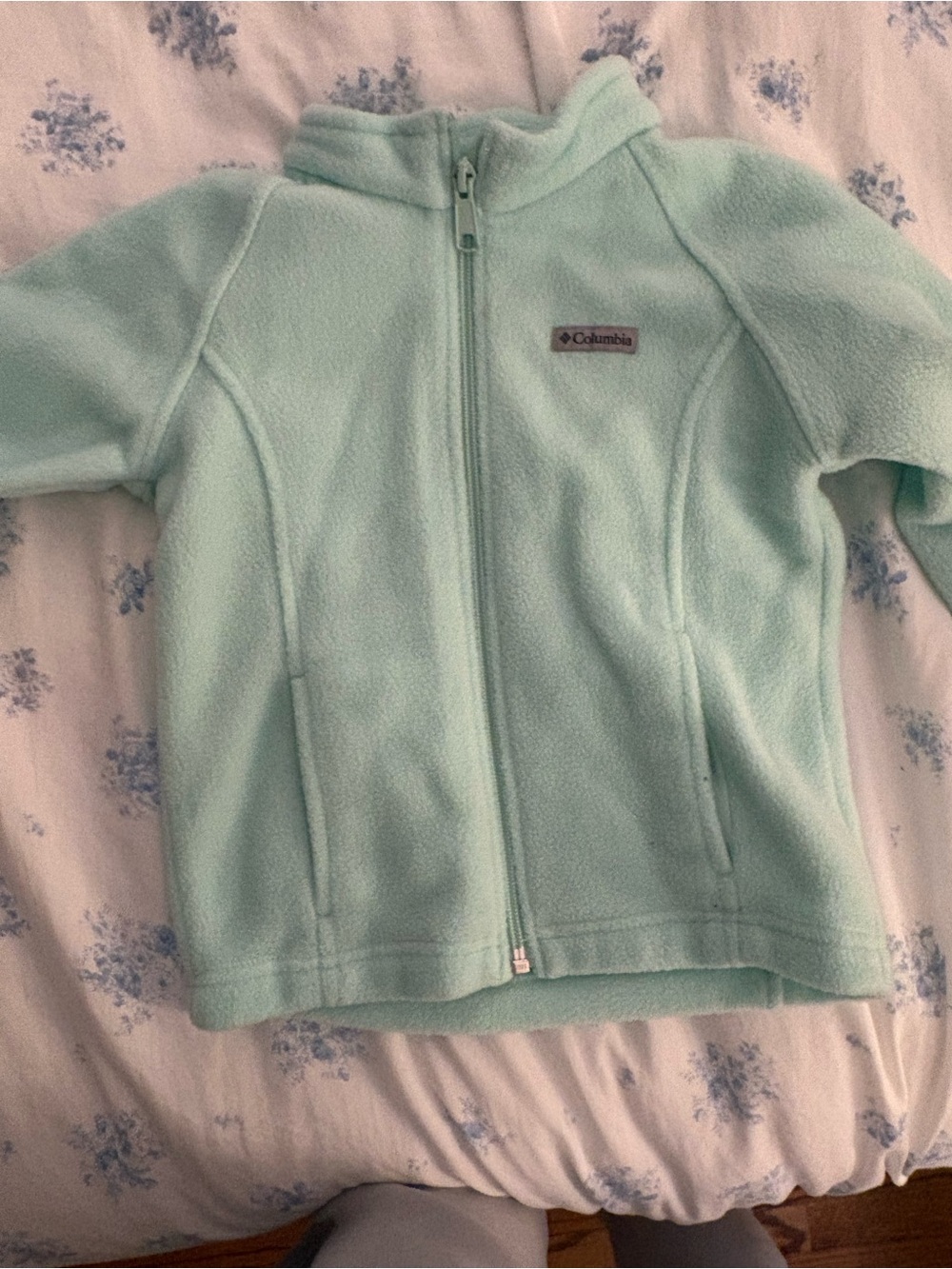 Columbia Light Mint Green Fleece Jacket for Kids